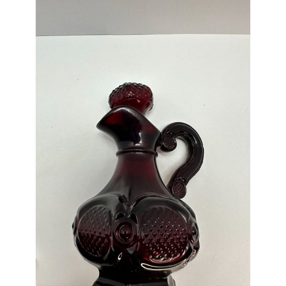 Vintage Avon 1876 Ruby red Cape Cod collection Cruet pitcher - Picture 3 of 5